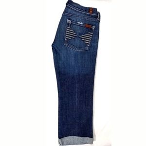 7FAM Seven For All mankind Size 27 Colette Crop